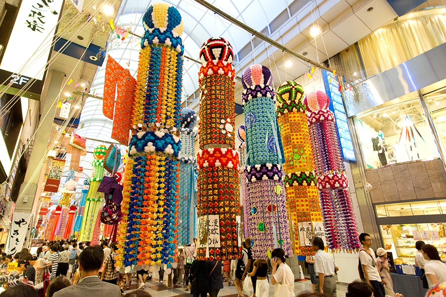 夏の最大イベント仙台七夕まつり